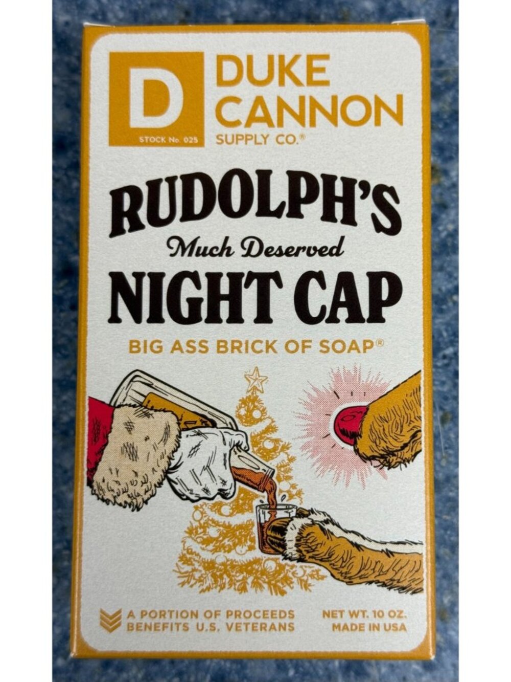 Duke Cannon - Rudolph’s Much Deserved Night Cap Soap - 10 oz - BRAND NEw in box!